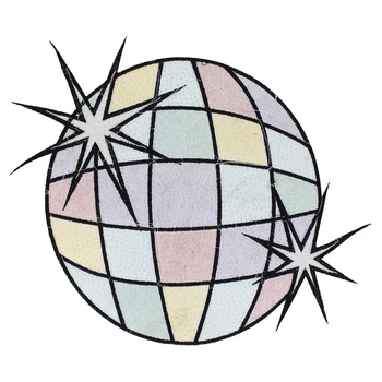 Sequin Spațiu Planeta Model de Broderie Patch-uri Aplicatiile Haine Insigne Coase pe Autocolant pentru T-shirt Decor 5pieces