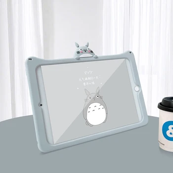10.5 inch Desene animate Totoro Miyazaki Hayao Silicon Moale Tableta Caz Stand Pentru iPad Air 1 2 3 Mini 4 5 Pro 2017 2018 2019 2020 de Acoperire