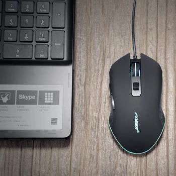Noul Mouse de Gaming cu Fir 6Button 3200DPI LED-uri USB Mouse de Calculator Gamer Silent mouse-urile Optice Cu Iluminare de fundal Pentru PC, Laptop, Notebook