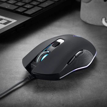 Noul Mouse de Gaming cu Fir 6Button 3200DPI LED-uri USB Mouse de Calculator Gamer Silent mouse-urile Optice Cu Iluminare de fundal Pentru PC, Laptop, Notebook