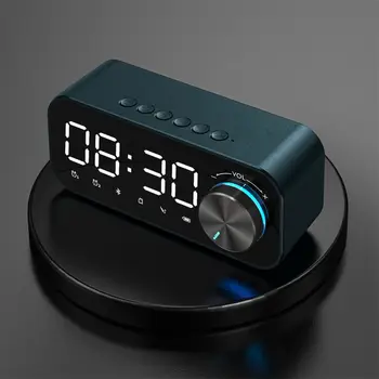 Boxe portabile Bluetooth LED Ceas Deșteptător Oglinda Display Digital Radio cu Ceas Deșteptător Difuzor Wireless TF Music Player