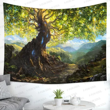Simsant Psihedelice Pădure Copac Tapiserie Tree of Life Art Agățat de Perete Tapiserii pentru Living Home Decor Dormitor
