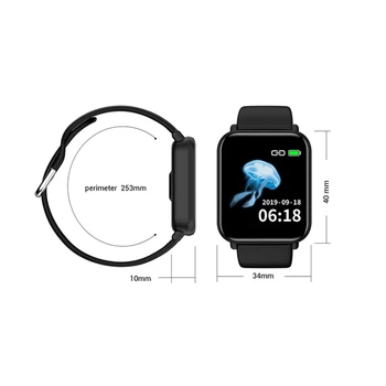 Willgallop R16 Inteligent brățară Bratara Bluetooth 5.0 Impermeabil de monitorizare a ritmului Cardiac Tracker Pentru Apple IPhone Xiaomi