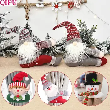 QIFU Crăciun, Rudolph Cortina Catarama Navidad 2020 Crăciun Fericit Decor pentru Acasă de Crăciun, Ornamente de Crăciun Cadouri de Anul Nou 2021