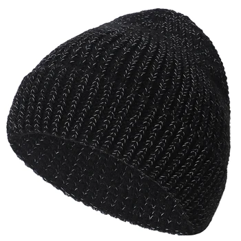 2020 la Modă Reflectorizante Beanie Hat Bărbați Femei Iarna Cald Tricotate Pălării de Toamnă în aer liber, Street Style capac Moale Capota Chapeu Gorras