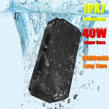 40W Difuzoare Difuzor Portabil Bluetooth rezistent la apa IPX HD Apel Subwoofer DSP Cip Card TF Soundbar Boombox pentru Android iOS