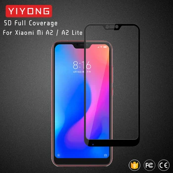 YIYONG 5D Full Capac de Sticlă Pentru Xiaomi Mi A2 Lite Sticla Xiomi A2 A3 Lite Protector de Ecran Pentru Xiaomi Mi A3 Lite Sticlă