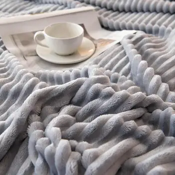 54 Pătură pe Pat Single Regina King Coral Fleece Pătură pentru Paturi Calde, Moi, couverture de aprins