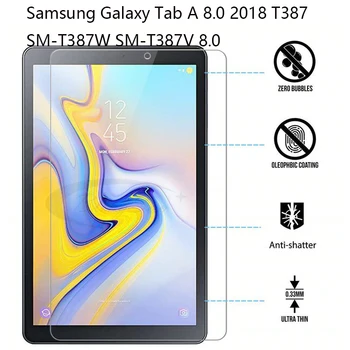 9H Sticlă Călită pentru SM-T387 SM-T387V Folie de protectie Ecran pentru Samsung Galaxy Tab a 8.0 2018 T387 8.0 Inch Comprimat Film de Sticlă
