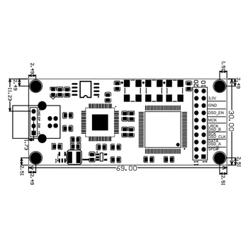 XMOS CPLD USB Interfață Digitală Xu208 Modul I2S SPDIF Output DSD256 Decodor de Bord Compatibil Cu Italian Amanero Pentru DAC
