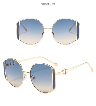 2020 Femei ochelari de Soare Retro Cadru Metalic Ochelari de Lux de Brand Designer de ochelari de soare Vintage Femei Ochelari de Soare pentru Femei Ochelari UV400