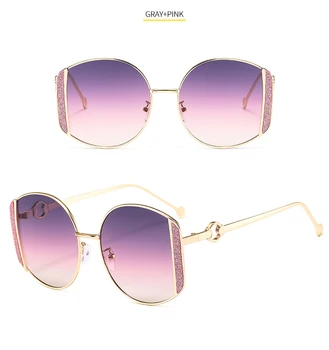 2020 Femei ochelari de Soare Retro Cadru Metalic Ochelari de Lux de Brand Designer de ochelari de soare Vintage Femei Ochelari de Soare pentru Femei Ochelari UV400