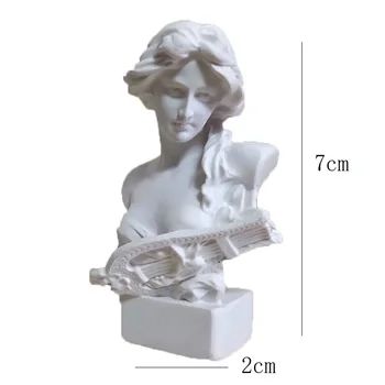 Mini Rășină Ipsos Statuie Retro Mici Avatar Schiță Practica Greacă Antică Mitologia Romană Figura Model Meserii Decor Acasă