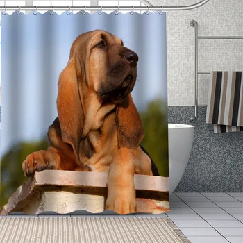 Personalizat Bloodhound Beagle Perdea de Duș rezistent la apa de Baie perdele de Duș Seturi Picătură de Transport maritim 1 buc personalizate