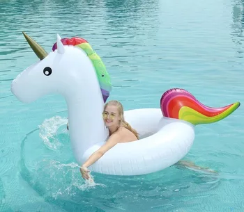120*90cm Gonflabil Gigant Unicorn Inel de Înot 2019 Newst Piscinei Pentru Copii Adulți Apă Plutește Petrecere de Vacanță Jucarii Piscina