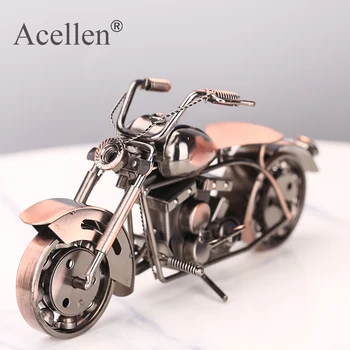 Model De Motocicleta Retro Motor Figurina Metal Decor Manual De Fier Motocicleta Recuzită De Epocă Acasă Destop Decor Copil Jucărie