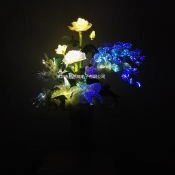 Noul decor de Nunta cu led-uri Zână floare Noutate artistică fibra optica de flori folosite pentru Craciun petrecere de Anul Nou Magazin de Decor