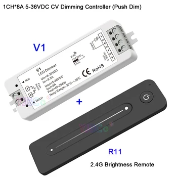Ultrathin Touch Slide R11 R12 R13 singură culoare/CT/RGB RF 2.4 G Controler de la Distanță de Lucru cu V1 V2 V3 receptor pentru benzi cu LED-uri