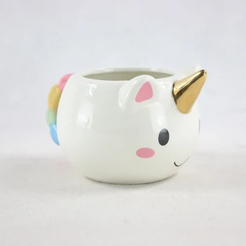 350ml de Culoare Desene animate cu Unicorn Cani,Interesant Ceramice cana de Cafea,Copii Fată Băiat Drăguț Creative Unicorn Mână-durere Cana Cadou