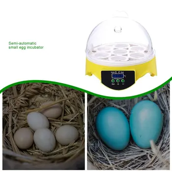 7 Oua Incubator Ouă de Pasăre Incubator Semi-automate Miniatură Ou Incubator de Porumbel Incubatoare de uz Casnic