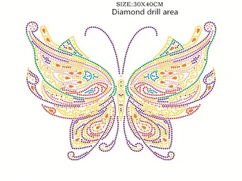 Speciale în Formă de Diamant Pictura Fluture Imagine De Pietre 5D DIY Diamant Broderie Animal Home Decor 40x30cm