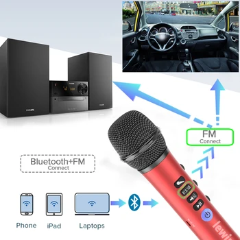 Lewinner L-698 profesionale 15W portabil USB wireless Bluetooth karaoke microfon difuzor cu microfon Dinamic