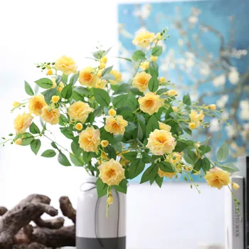 64cm Flori Artificiale de Trandafir Buchet pentru Nunta Decor Acasă Fals Flori de Mătase Chineză a Crescut pentru Partid Decor Cadou de Flori