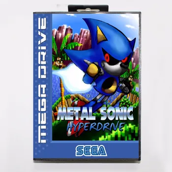 Metal Sonic Hyperdrive 16 biți MD Carte de Joc Cu Cutie de vânzare cu Amănuntul Pentru Sega Megadrive/Genesis