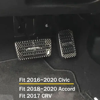 Pentru Honda Accord~2020 Real Fibra De Carbon Restul Auto Pedala De Accelerație Pedale De Frână Acoperire Pentru Honda Civic 2016~2020 Accesorii