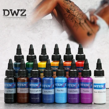 Tatuaj nou set de cerneală 30 ML/sticla tatuaj aerograf de cerneală 14 pigment de culoare set pentru pictura pe corp, tatuaje color pigment tatuaj de aprovizionare
