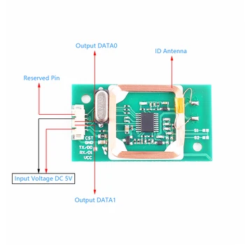 RFID Cititor de Wireless Modulul de 13.56 MHz 125KHz Dublă Frecvență Wiegand WG26 WG34/UART ID IC Card Reader 5V 12V