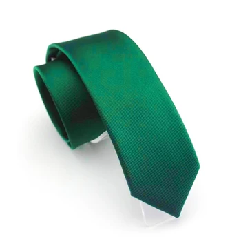 GUSLESON 6cm Solid Slim Leg Noi Gât Cravata de Moda de Înaltă Calitate Negru Verde Galben Cravata stil Liber Bărbați Simplu Cravată