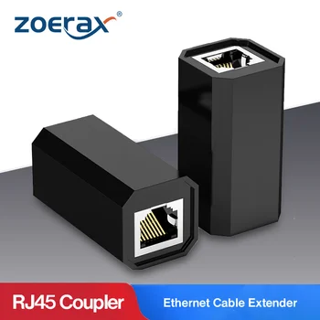 ZoeRax 5PCS Keystone Jack RJ45 Cuplaj Ethernet Inline Conector Bujii pentru Cat5e Cat6 Cat7 de Protecție la Trăsnet Extender Adaptor