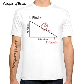 Găsi X Tricou Amuzant Variabilă Test de Matematica Întrebare Răspuns Spiritual Tricou Unisex Casual de Vara Moda T-shirt Rece Streetwear