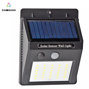 4buc 30 Led-uri Lumina Solara Solar Senzor de Miscare PIR Wireless Lampă Solară rezistent la apă în aer liber, Grădină, Curte Lampă de Perete de Lumină LED-uri