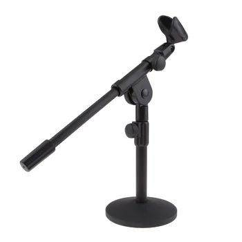 Tabelul Microfon Stativ Cu Microfon Clip-Suport Reglabil Pentru Studio De Emisie