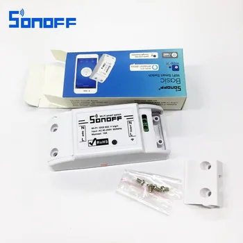 3PCS/lot Sonoff de Bază 10A Wifi Smart Switch de la Distanță fără Fir de Lumină de Putere Comutator Inteligent Universal DIY module de Lucru Cu Alexa
