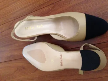 Moda Bej Negru Din Piele Gladiator Vara Office Lady Tocuri Inalte Pantofi Rochie Femeie Pompe De Curea Sandale Femei Dimensiunea 35-41