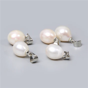 10buc 8*9mm Natural alb de apă picătură Pandantive Perle Veritabile perle de Cultură de apă Dulce farmec pentru a face bijuterii colier cercei