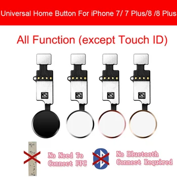 Universal Button Acasă Cablu Flex Pentru iPhone 7 7 plus 8 8 Plus Meniu Tastatura Funcția de Întoarcere Nu Atingeți ID-ul de Piese de schimb
