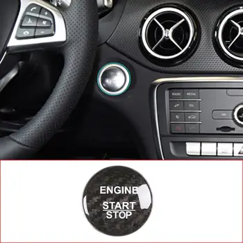 Pentru Mercedes Benz C CIA GLA GLC GLE GLS-2020 Real Fibra de Carbon Auto Start Stop Motor Buton Interior Accesorii Auto
