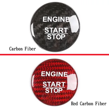 Pentru Mercedes Benz C CIA GLA GLC GLE GLS-2020 Real Fibra de Carbon Auto Start Stop Motor Buton Interior Accesorii Auto
