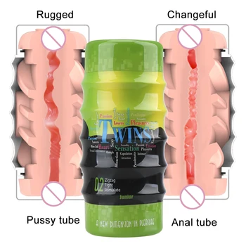 Dual Channel de sex Masculin Masturbator Mașină 3D Vagin Real Pizde Analsex Jucarii Sexuale Pentru Bărbații cu Penisul Masaj Erotic Adult Erotic Produs Magazin