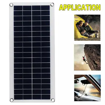 220V Sistem de Energie Solară Dual USB 50W Panou Solar Încărcător de Baterie Invertor 1500W USB Kit 10A Operator pentru Grila de Start de Camping