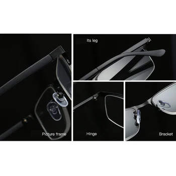 Elbru Rășină Clar Lentile de Ochelari de Citit Pentru Bărbați Și Femei de Metal Cadru Jumătate Hipermetropie Ochelari de vedere Unisex Cu Dioptrie+1.0 +4.0