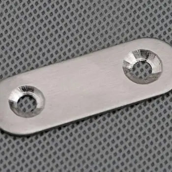 Din oțel inoxidabil conector 10buc de drept bucăți de tablă de fier unghi piesa unghi cod de cabinet cabinet de colț cod