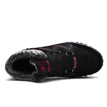 Super Cald Barbati cizme de Iarna Unisex de Calitate mai Groasă de Zăpadă Cizme Barbati rezistent la apa Calda Pantofi de Iarna pentru Bărbați Cizme Glezna Cu Blană