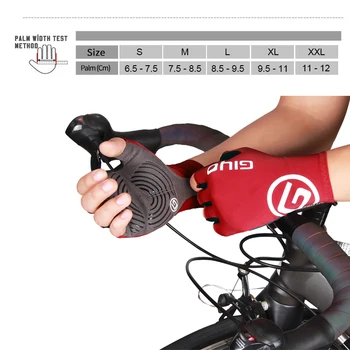 Anti-alunecare pad gel de biciclete mănuși gel pad scurt jumătate-deget biciclete mănuși respirabil sport în aer liber, biciclete de munte biciclete mănuși