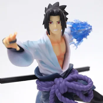 24cm Anime Naruto Figurina Uchiha Sasuke Chidori Figura Luptă ver. Decor din PVC Colecta modele de jucarii papusa cadouri pentru copii