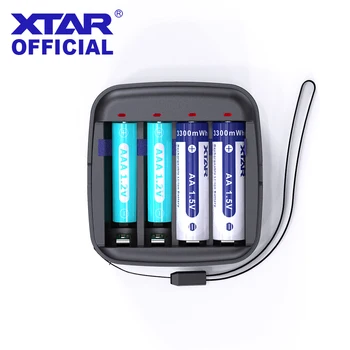 XTAR 1.5 V Încărcător USB 4Slots BC4-a Născut pentru Li-ion baterii AA AAA Ni-MH baterii Tip C, Intrare USB Output 1.5 V Baterie